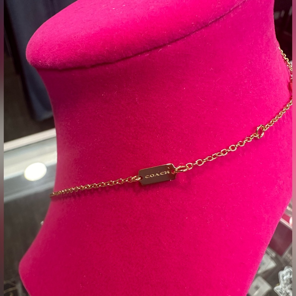 Coach 80's Retro Alphabet‎ N Charm Necklace. New no tag - Picture 3 of 5